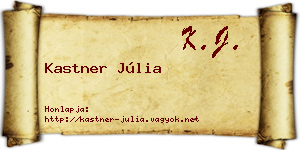 Kastner Júlia névjegykártya